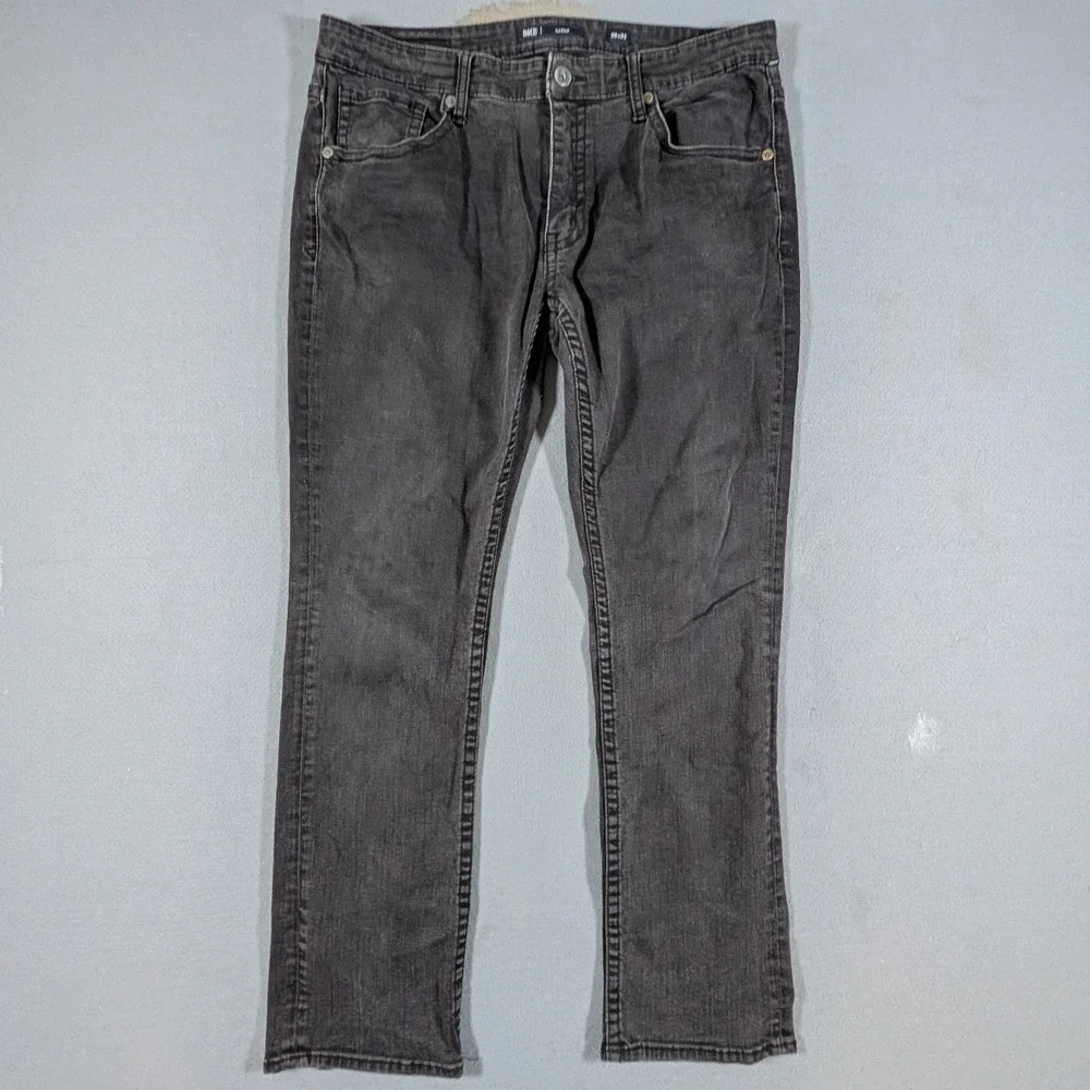BKE Mason Jeans Mens 36x32 Faded Black Slim Fit Stretch Denim